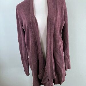 Dreamers by Debut Women's Dusty Purple Cardigan Sweater Size XL